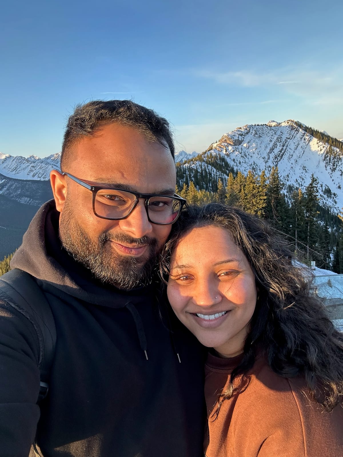 Long distance can't stop us! Celebrating Jules' birthday in Banff :)